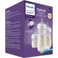 Biberón 125 ml + 2 biberones 260 ml + cepillo AVENT, pack