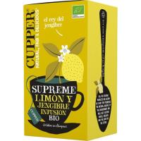 CUPPER bio limoi eta jengibre infusioa, kutxa 20 ale