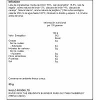 CUPPER bio limoi eta jengibre infusioa, kutxa 20 ale