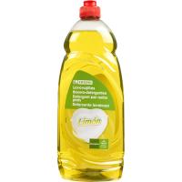 Lavavajillas a mano limón EROSKI, botella 1 litro