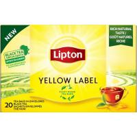Té negro yellow labe LIPTON, caja 20 uds