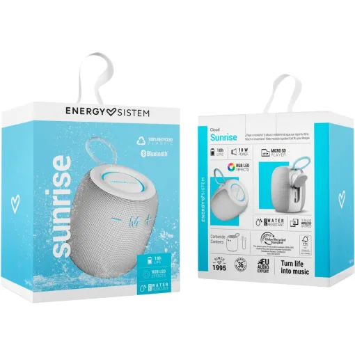 Altavoz portátil BT blanco Sunrise ENERGY SISTEM