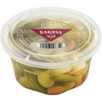 Popurri de encurtidos sabor anchoa SARASA, tarrina 200 g