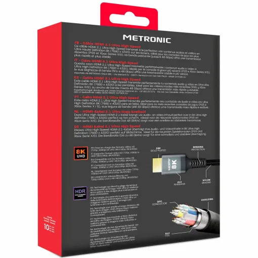 Cable HDMI 2.1 8K 370320 1,5 metros METRONIC