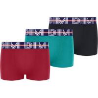 Bóxer infantil algodón elástico, rojo/verde talla 16 ECODIM, pack 3 uds