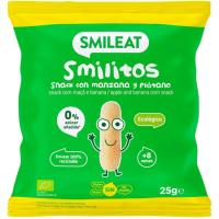 SMILEAT bio sagar eta banana zizka-mizka, poltsa 25 g