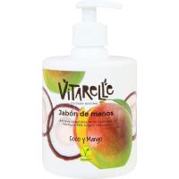 Jabón de coco y mango VITARELLE, dosificador 500 ml Jabón de coco y mango VITARELLE, dosificador 500 ml