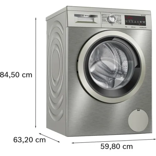 Lavadora 9 kg acero antihuellas WUU28T6KES BOSCH Lavadora 9 kg acero antihuellas WUU28T6KES BOSCH