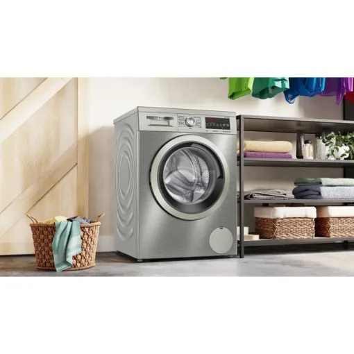 Lavadora 9 kg acero antihuellas WUU28T6KES BOSCH
