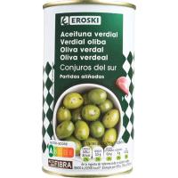 Aceituna verde Conjuros del Sur EROSKI, lata 185 g Aceituna verde Conjuros del Sur EROSKI, lata 185 g