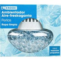 Ambientador de perlas para ropa limpia EROSKI, tarro 110 g Ambientador de perlas para ropa limpia EROSKI, tarro 110 g