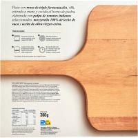 Pizza de jamón y queso triple fermentación EROSKI, caja 360 g