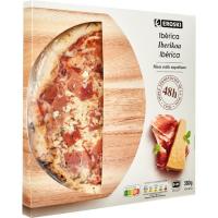 Pizza ibérica triple fermentación EROSKI, caja 360 g