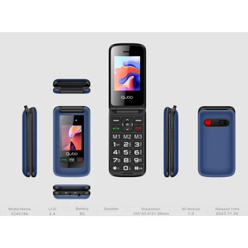 Teléfono móvil libre X-247BL QUBO