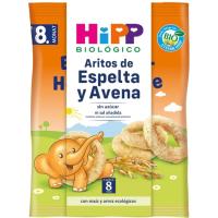Aritos de espelta y avena bio HIPP, bolsa 30 g Aritos de espelta y avena bio HIPP, bolsa 30 g