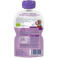 Smoothies de arándanos, manzana y pera bio HIPP, bolsita 120 ml