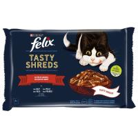 FÉLIX Tasty Shreds landako festatxoa saltsan, sorta 4x80 g