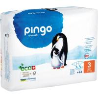 Pañal ecológico ultrasoft 4-9 kg Talla 3 PINGO, paquete 44 uds