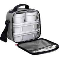 Bolsa térmica portalimentos con recipientes, gris, Urban food CasualTATAY Bolsa térmica portalimentos con recipientes, gris, Urban food CasualTATAY