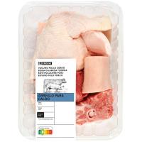 Arreglo puchero vacuno, cerdo y pollo EROSKI, bandeja aprox. 1 kg