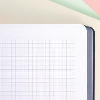 Libreta Microperforada A4, Cuadricula 5x5, Tapa Blanda Azul, 48 hojas 95g MILAN