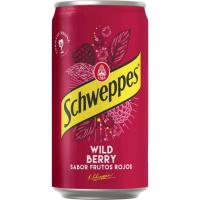 Refresco frutos rojos con gas SCHWEPPES BERRY, lata 25 cl
