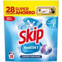 Detergente en cápsulas limpieza profunda SKIP, bolsa 28 dosis Detergente en cápsulas limpieza profunda SKIP, bolsa 28 dosis