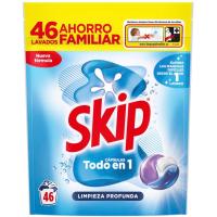 Detergente en cápsulas limpieza profunda SKIP, bolsa 46 dosis Detergente en cápsulas limpieza profunda SKIP, bolsa 46 dosis