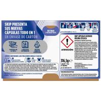 Detergente en cápsulas SKIP ULTIMATE EFICACIA, bolsas 15 dosis