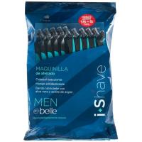 Maquinilla de afeitado basculante 2 hojas BELLE, bolsa 20 uds
