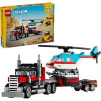 Camión Plataforma con Helicóptero, edad rec: +7 años LEGO Creator