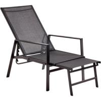 Sillón tumbona Like, acero, plegable, multiposicones, 100x63x99/188 cm