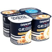 Yogur griego con caramelo DANONE, pack 4x110 g