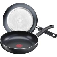 Sartén aluminio, apta para todo todo tipo de cocinas TEFAL, set Ø20 y 26 cm
