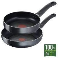 Sartén aluminio, apta para todo todo tipo de cocinas TEFAL, set Ø20 y 26 cm