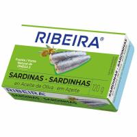 RIBEIRA sardinak oliba oliotan, lata 120 g