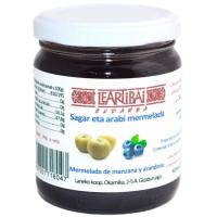 Mermelada de manzana y arándanos LEARTIBAI, frasco 240 g