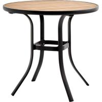 Mesa Like de aluminio y poliwood CAPRICE, 80x73 cm