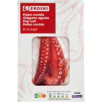 Pata de pulpo jugo cocido EROSKI, bandeja 250 g