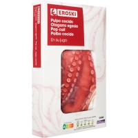 Pata de pulpo jugo cocido EROSKI, bandeja 250 g