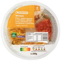 EROSKI entsalada osoa: Wrap-a oilaskoa + gaztak, bolw 285 g