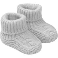 Toquilla de 75x110 cm, gorro y patucos, color gris INTERBABY, set 3 piezas