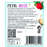 Sidra Rosé PETRI, botella 75 cl