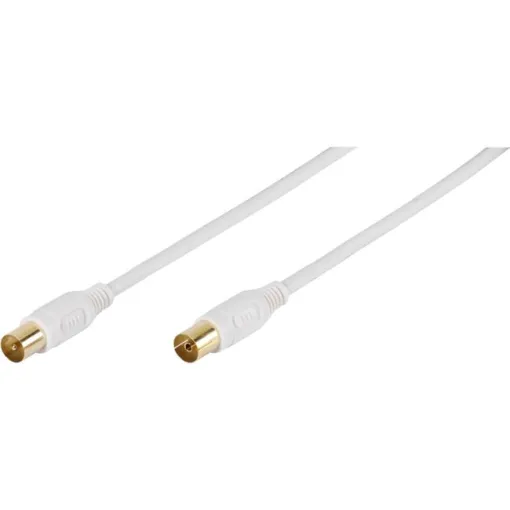 Conexión antena coaxial blanco 90DB 1.5M 48127 VIVANCO