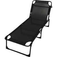 Cama Moon en aluminio y textilene, multiposiciones R.VERGES, 190x65x82 cm Cama Moon en aluminio y textilene, multiposiciones R.VERGES, 190x65x82 cm