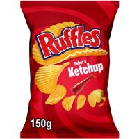 Patata ondulada sabor ketchup RUFFLES, bolsa 150 g