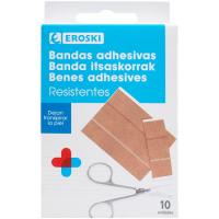 Bandas tejido elástico para cortar EROSKI, caja 10 uds