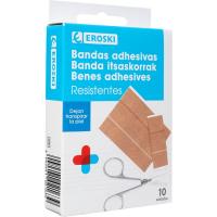 Bandas tejido elástico para cortar EROSKI, caja 10 uds