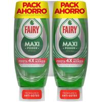 Lavavajillas a mano FAIRY MAXIPODER, pack 2x450 ml
