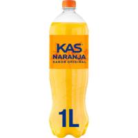 Refresco de naranja KAS, botella 1 litro